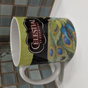 Celestial Seasonings Tea Blueberry Breeze Peacock Mug